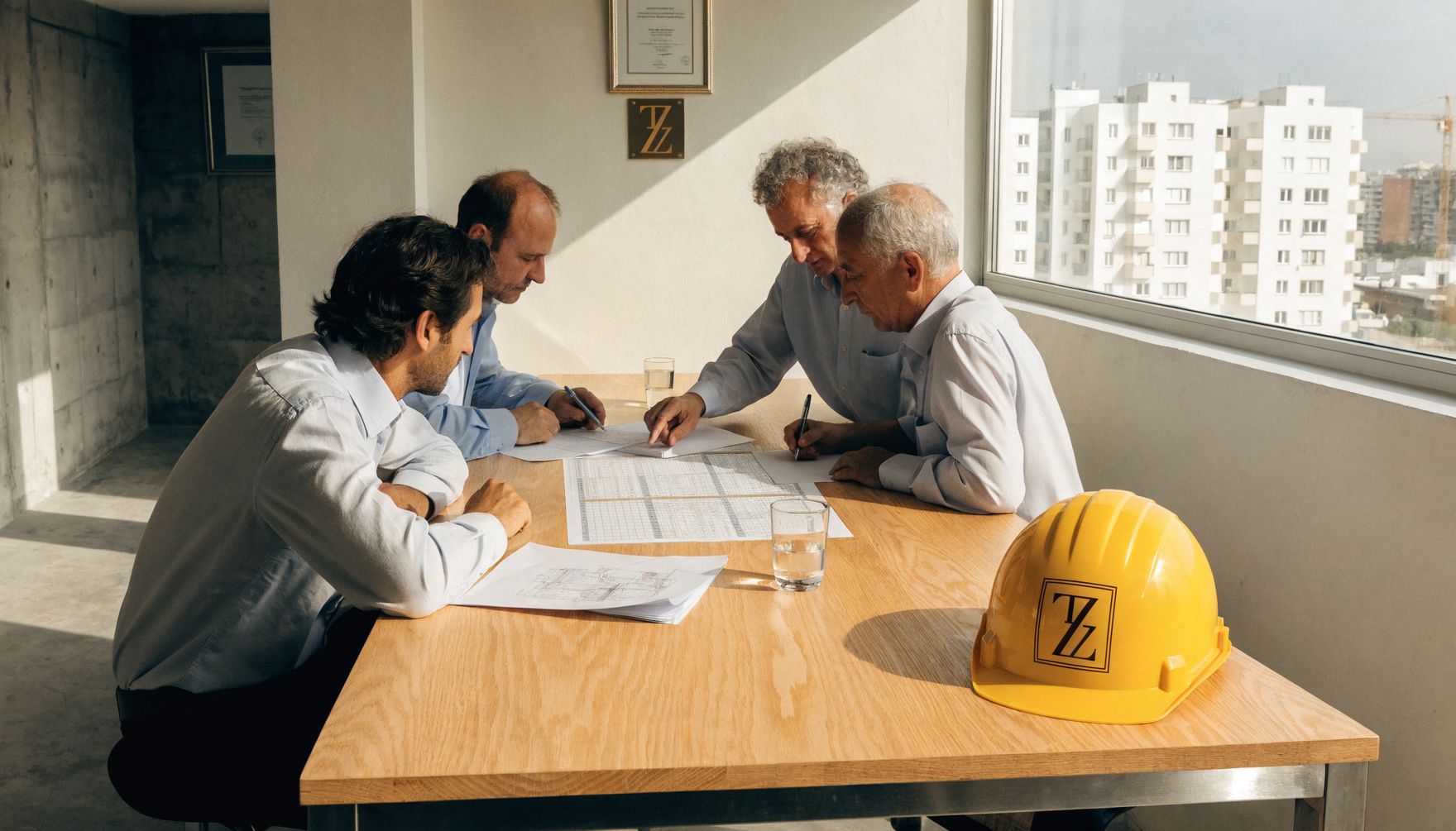 ניהול ביצוע באתר בנייה של תאופיק זידאן בע"מ