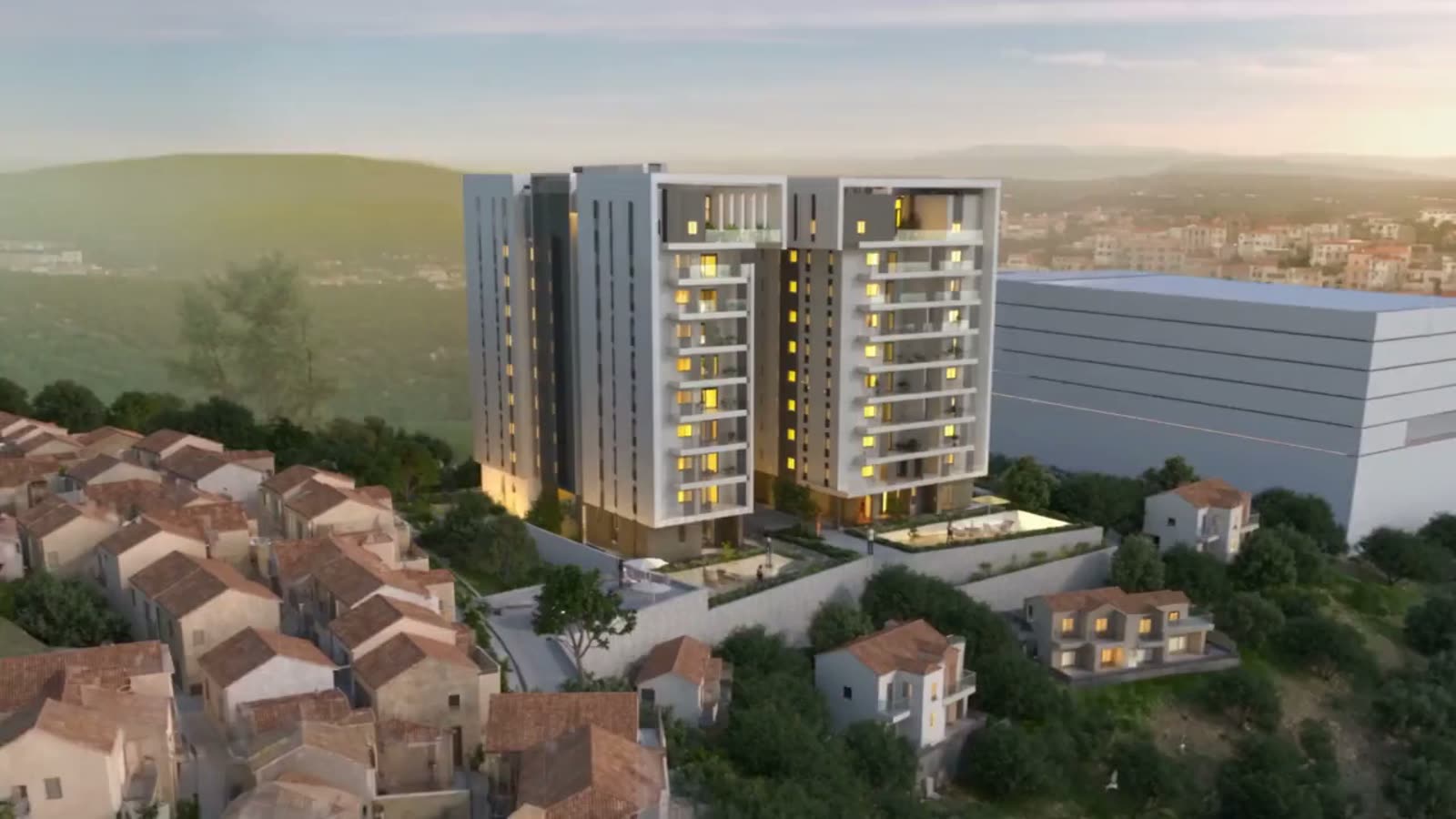 Zidan Tower מהאוויר